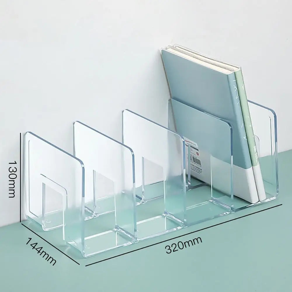 4 Tier Acrylic Desk Organizer Book Stand-1